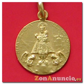 MEDALLA Y CRUZ VIRGEN DE COVADONGA EN ORO Y EN PLATA.